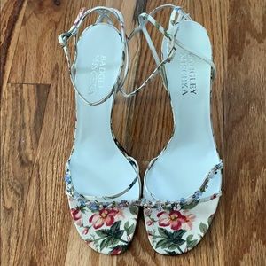Badgley Mischka Floral Print Sandal